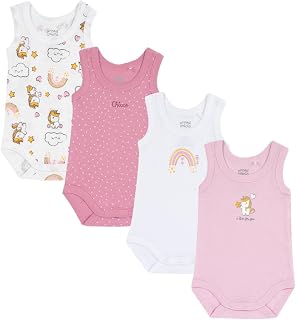 Chicco Baby - Mädchen Body Ärmellos aus 100% Baumwolle Mit Praktischer Öffnung NOS_1