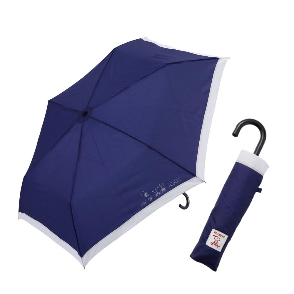 Ogawa 90621 Folding Umbrella, Hand Opening, 21.7 inches (55 cm), 6 Ribs, Peanuts
