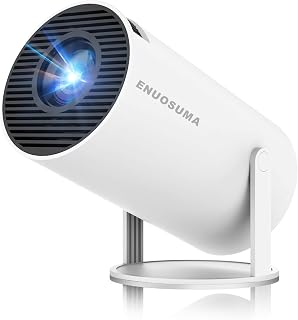 Mini Projector,Portable Projector with Dual Band WIFI and Bluetooth | 180° Rotatable, Auto Keystone Correction,35"-130" Screen, Video Projector,Support 4K 1080P,Indoor & Outdoor