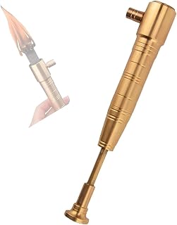 Zxwjddm Vintage Tribal Torch Kerosene Lighter, Large Brass Trench-Style Lighters, Refillable - Suitable for Collection and Decoration (Fuel not included)