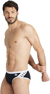ARENA Men's Performance Men's Icons Solid Low-Waist Shorts Swimming Briefs (Pack of 1)
