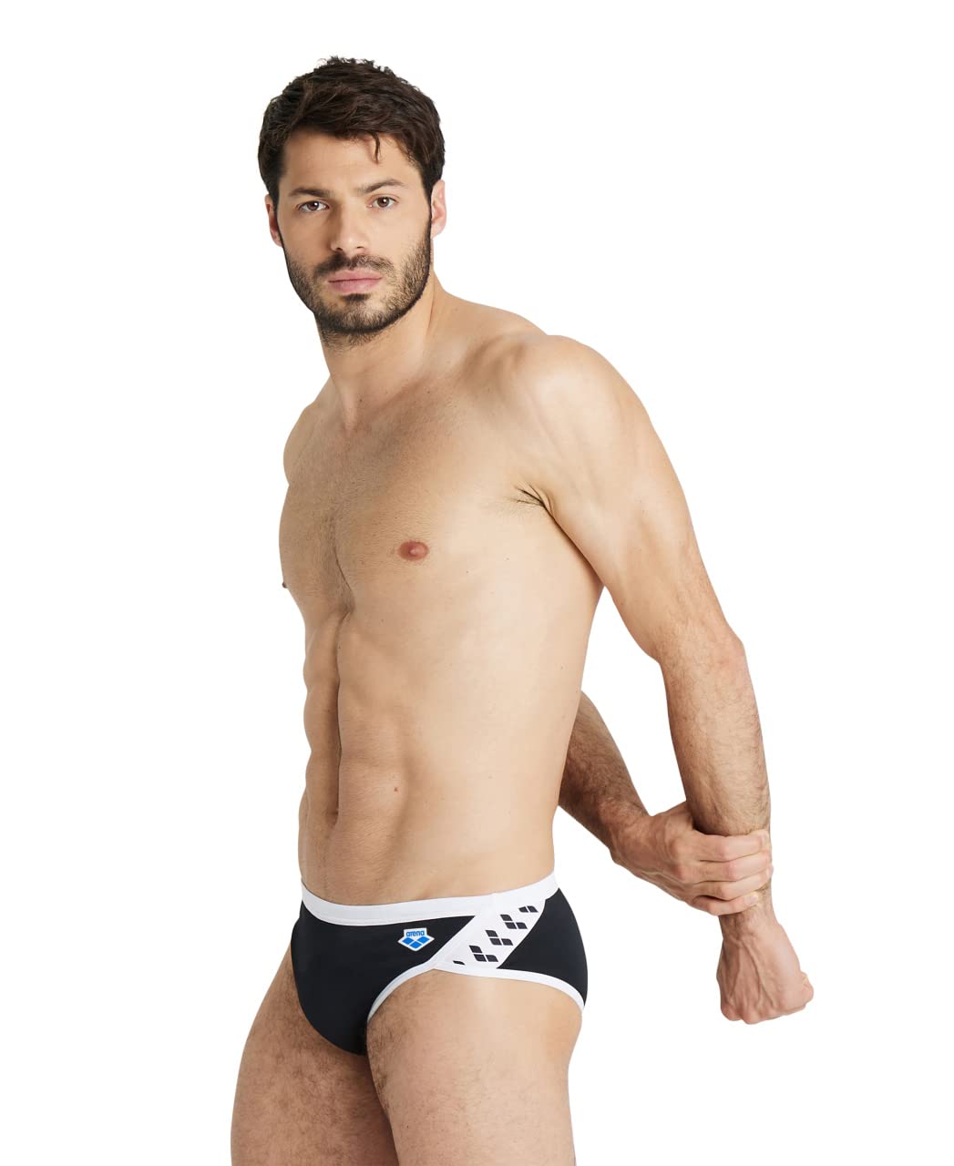 ARENA Men's Performance Men's Icons Solid Low-Waist Shorts Swimming Briefs (Pack