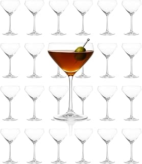 LEMONSODA Hand Blown Classic Martini Glasses, 10oz, Set of 24, Model 2270