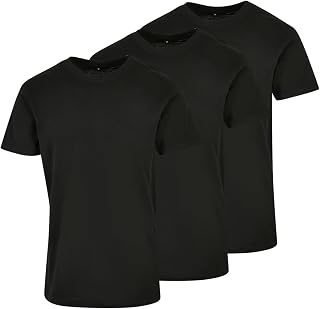 Build Your Brand Men's Basic Round Neck T-Shirt Pack of 1/3/5