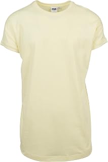 URBAN CLASSICS Men's Short Sleeve T-Shirt Long Tee Relaxed Look Cotton Round Neck Various Colours Available Sizes XS - 5XL