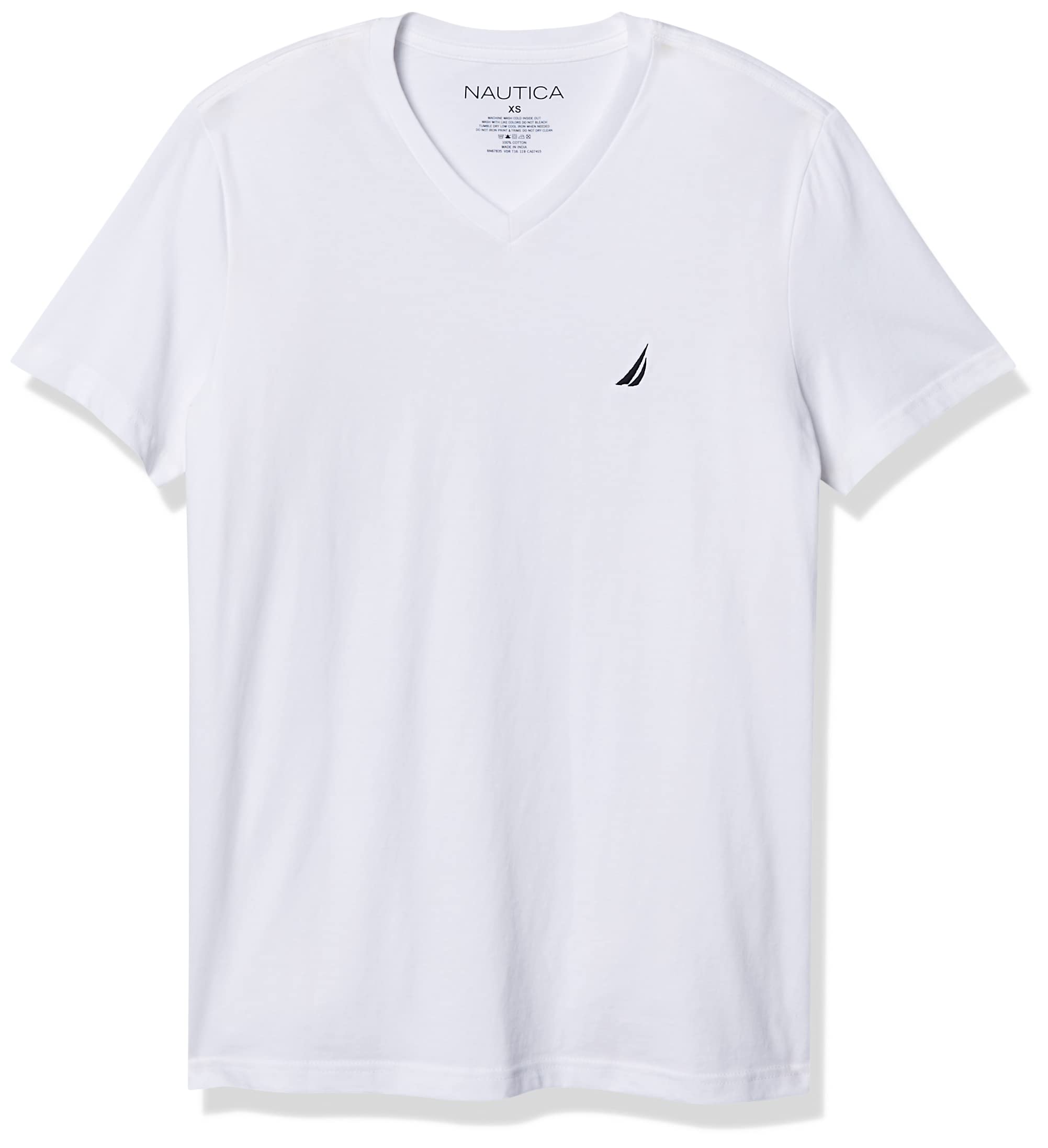 Nautica Men's Short Sleeve Solid Classic fit Fit V-Neck T-Shirt