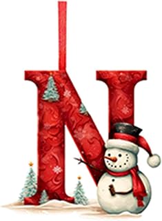 26 Pcs Christmas Letters Ornaments Personalized A-Z Hanging Christmas Tree Decorations Hanging Christmas Tree Decorations Hanging Christmas Tree Decorations Snowman Christmas Pendant