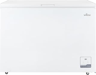 Willow W300CFW 292L Freestanding Chest Freezer with Removable Storage Basket, Electronic Thermostat, 4* Freezer Rating, Low Noise, 2 Years Warranty - White