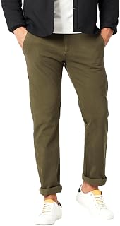 Dockers Slim Fit Ultimate Chino Pants Casual Men's Trousers, Army Olive, 34W / 32L