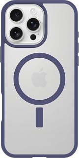 OtterBox Case for iPhone 16 Pro Max Sleek Series MagSafe, Shock Resistant and Drop Resistant, Ultra-Thin Cover, Tested to MIL-STD 810G Standards, Transparent/Purple, No Retail Package