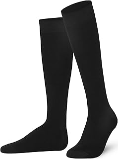 Mysocks Knee High Socks for Women Men Combed Cotton Seamless Toe Tall Long High Socks