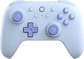 8BitDo Ultimate 2C Bluetooth Controller for Switch/Switch 2, Blue | Hall Effect Joysticks, 6-Axis Motion Control, Rumble Vibration, Refined D-Pad and Bumpers, Extra R4/L4 Bumpers