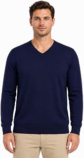 Krumba Men Cotton Oversized V-Neck Put On Sweater