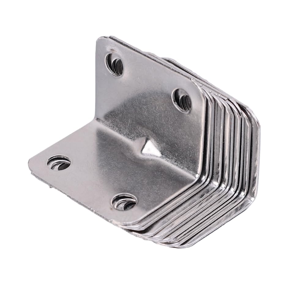 90 Degree Right Angle Stainless Steel Corner Bracket 4 Holes
