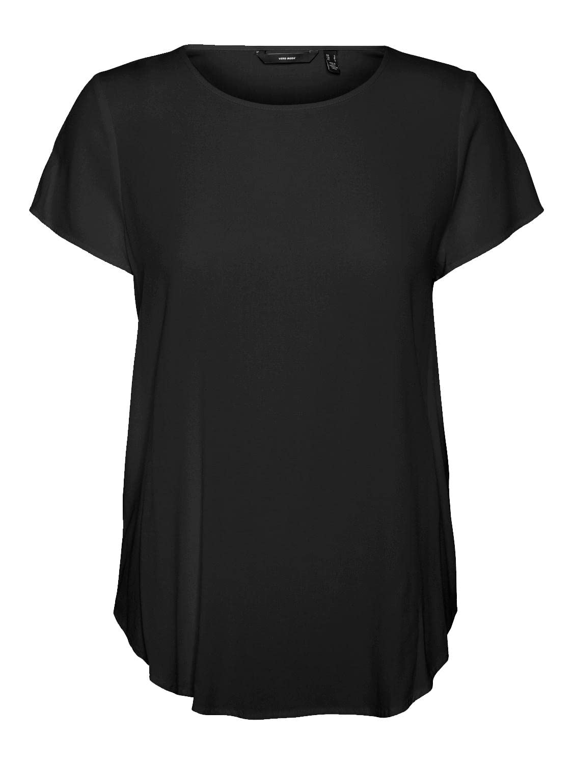 VERO MODA VMBECCA Basic Short Sleeve T-Shirt with Round Neck for Women Solid Lon