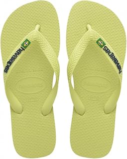 Havaianas Unisex Children's Baby Brazil Logo Toe Separator Sandals, Matcha Green, 3 UK