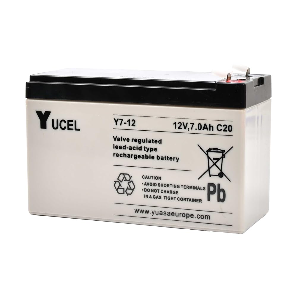 Clulite 12v 7amp/hr SLA Battery, Black