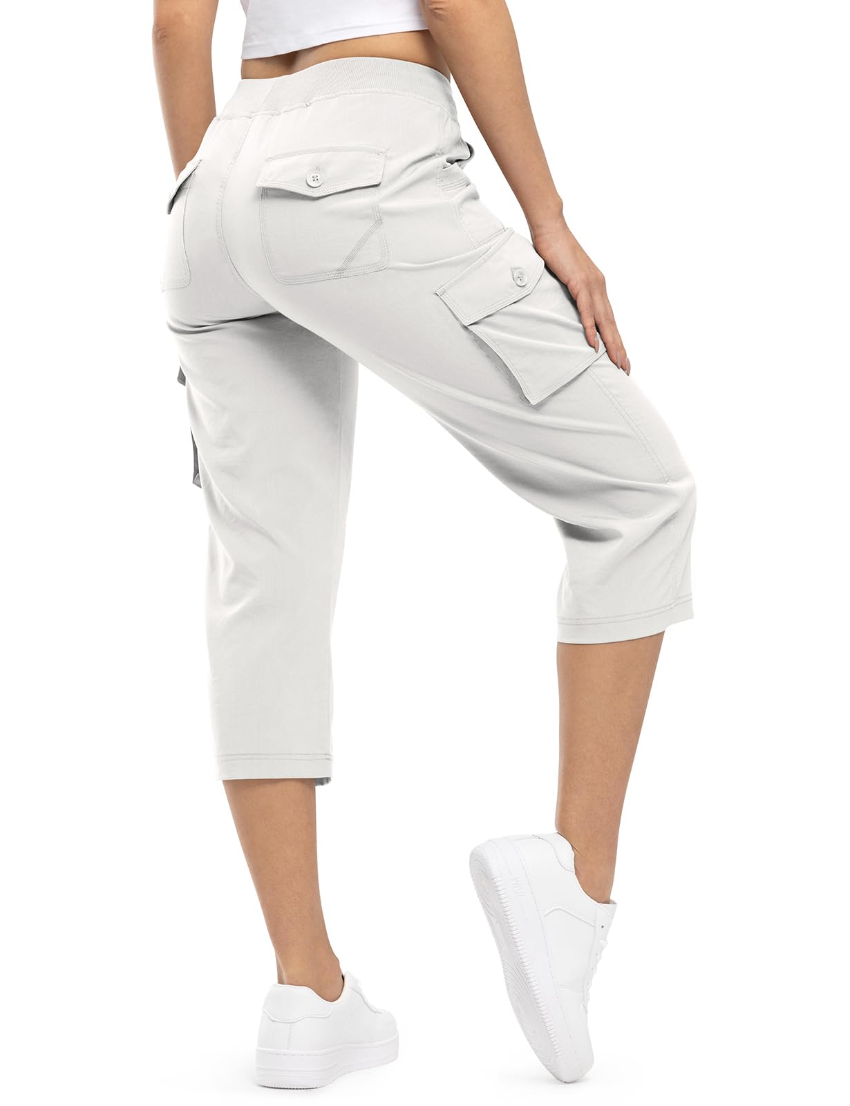 TBMPOY Donne Cargo Capris Escursionismo Pantaloni leggeri Quick Dry Casual Viagg