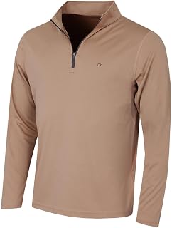Calvin Klein Men's 2026 Harlem 1/4 Zip Lightweight Technique CK Golf Jersey