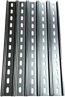 International Connector T&G 5 Pieces DIN Rail Slotted Zinc-Plated Steel RoHS 35mm Wide 7.5mm High (12")