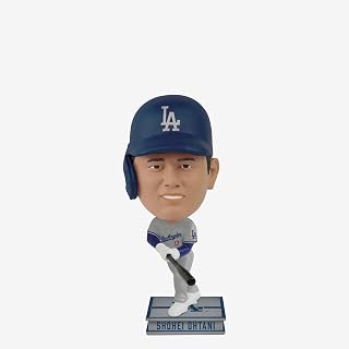 Shohei Ohtani Los Angeles Dodgers Away Jersey Square Mini Bighead Bobblehead