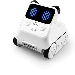 Makeblock Codey Rocky Robot Toy, Programmable and Interactive Emo Robot for Kids 6+, STEM Learning Educational Toys Support Scratch Python Programming, Rechargeable Smart Coding Robot Gift for Kids