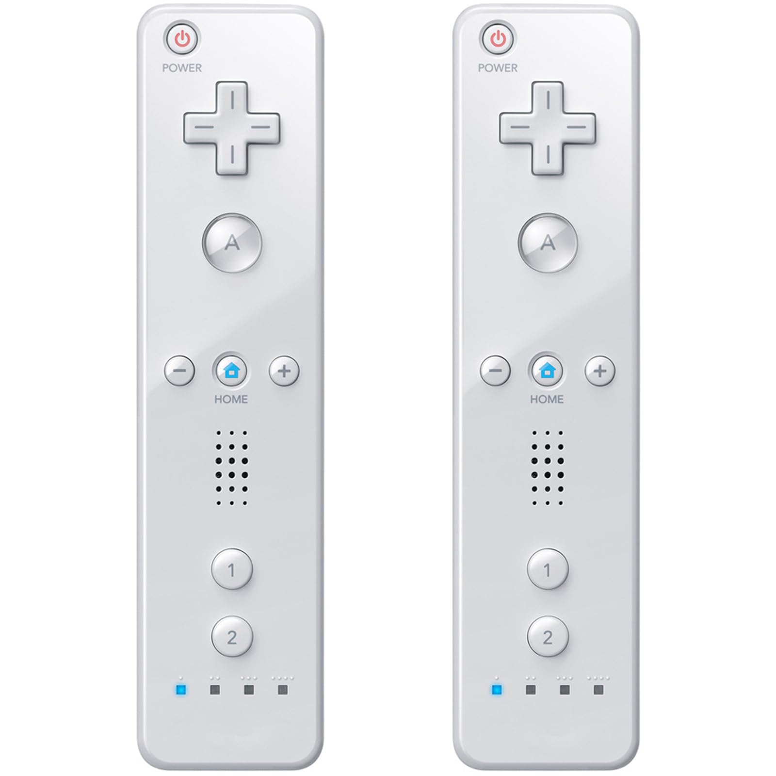 MOOGOLE 2 Pack Remote Controller for Nintendo Wii/Wii U | with Silicone Case and