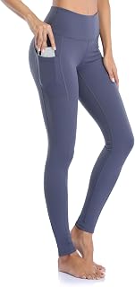 Leggings for Women Gym Yoga Pants with Pockets High Waist Workout Running Sports Activewear Fitness UK