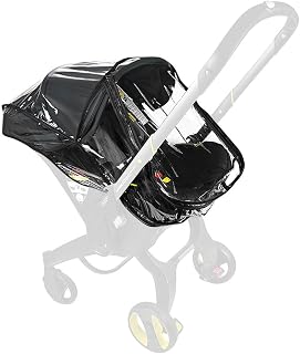 Aolso Baby Stroller Raincover Compatible with Doona Stroller, Baby Stroller Transparent PVC Rain Cover, Stroller Carrier Travel Raincover Accessory for Pushchair Pram, Windproof & Waterproof