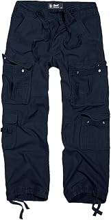 Brandit Pants Pure Vintage Man Cargo Pants Anthracite 100% Cotton Wide