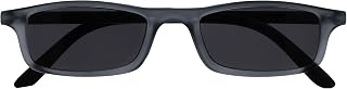 The Reading Glasses Company The Reading Glasses Company Matte Grey Black Lightweight Comfortable Sun Reader UV400 Men Women Spring Hinges S17-7 +1.50