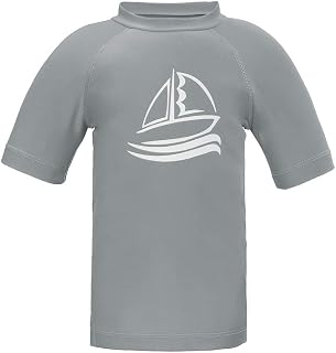 LACOFIA Swimming T-Shirt Short Sleeve for Children Swimwear for Boys Sun Protection Quick Dry