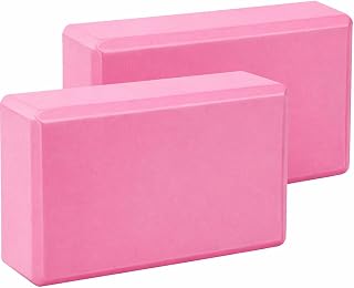2Pcs Yoga Blocks – Anti-Slip Foam Gym Bricks for Pilates, Stretching & Fitness | Lightweight, Durable & Travel-Friendly Yoga Accessories for Exercise & Practice
