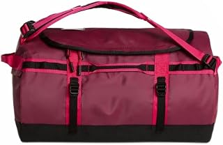 THE NORTH FACE Unisex Base Camp 50L Duffel Bag, Burgundy Crush/TNF Blac, S
