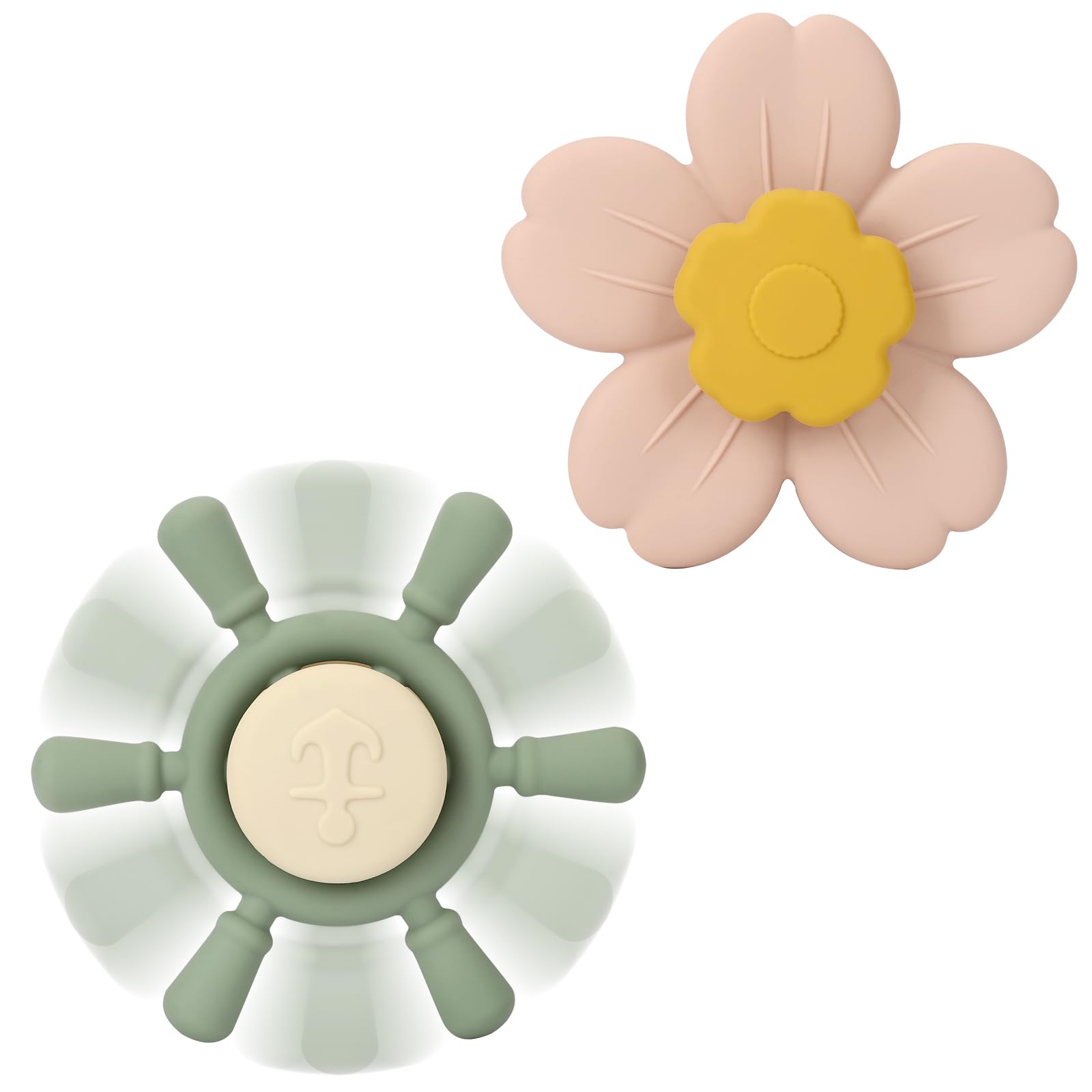 Socub Silicone Suction Cup Spinner Toy | Spinning Tops for Kids 1-3 | Airplane C