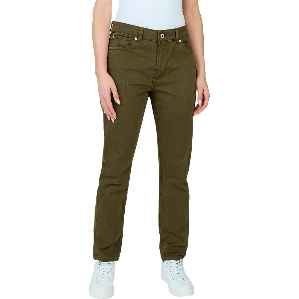 Pepe Jeans Women's HIGH-Rise Tapered Jeans Violet