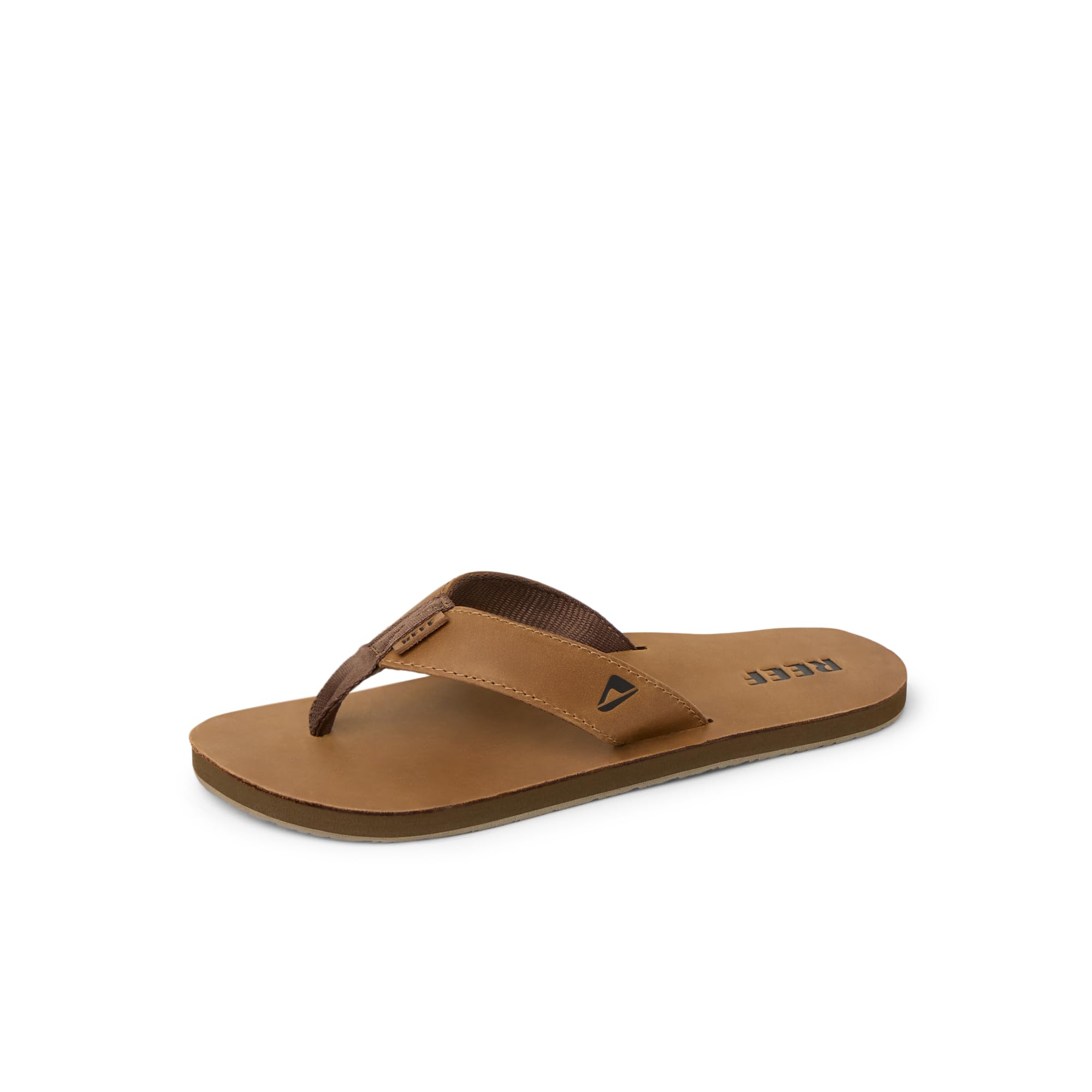 REEF Men's Leather Smoothy Flip Flops