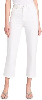 Levi's Womens Premium Ribcage Straight Ankle Jeans