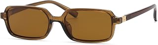 Retro Polarized Rectangle Sunglasses for Women Men Trendy Sun Glasses