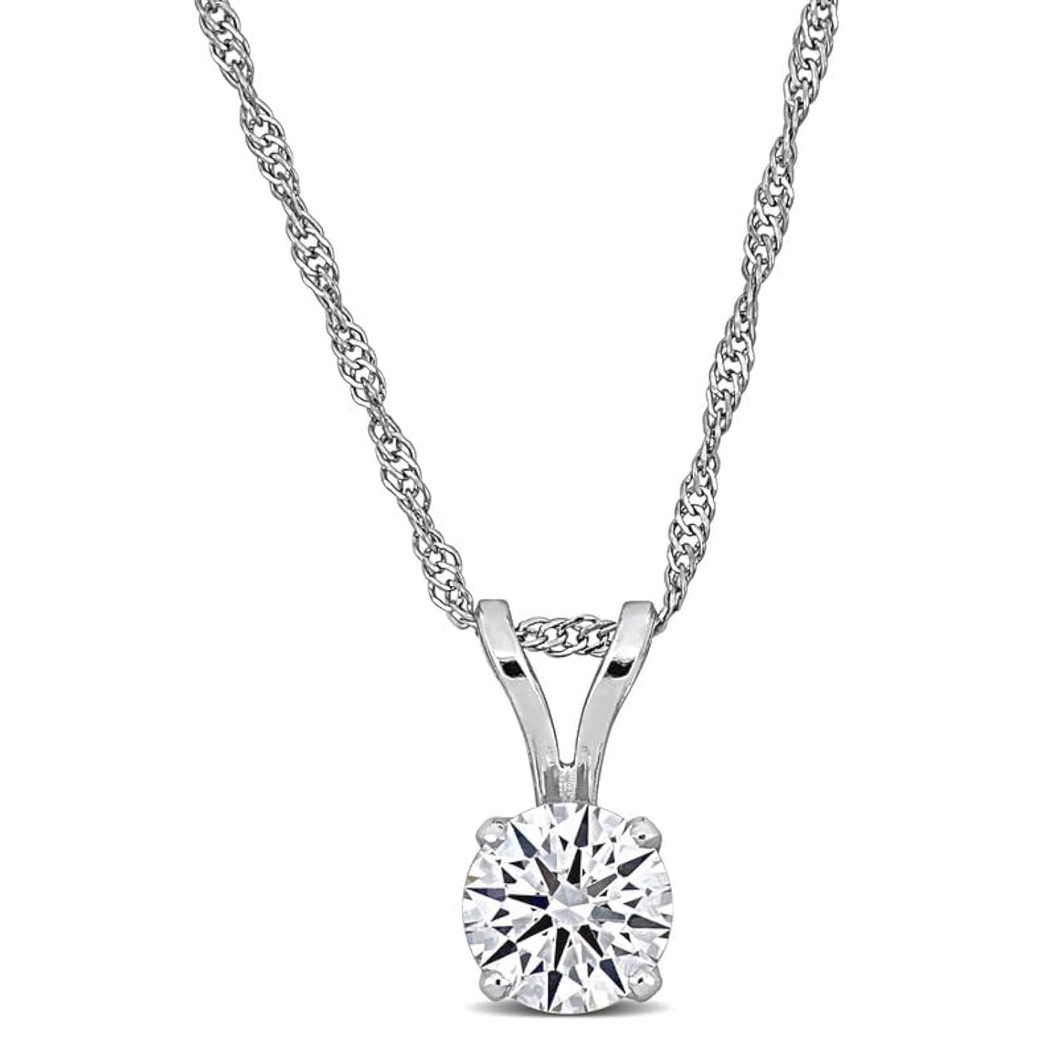 Lab-Grown Diamond Solitaire Pendant - With Unique laser engraved Diamond ID, VVS