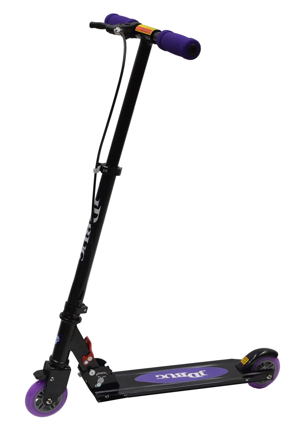 JD BUG MS-201AB Kickboard for Kids (Foot Brake/Hand Brake/2 Wheels/Folding/4-inc