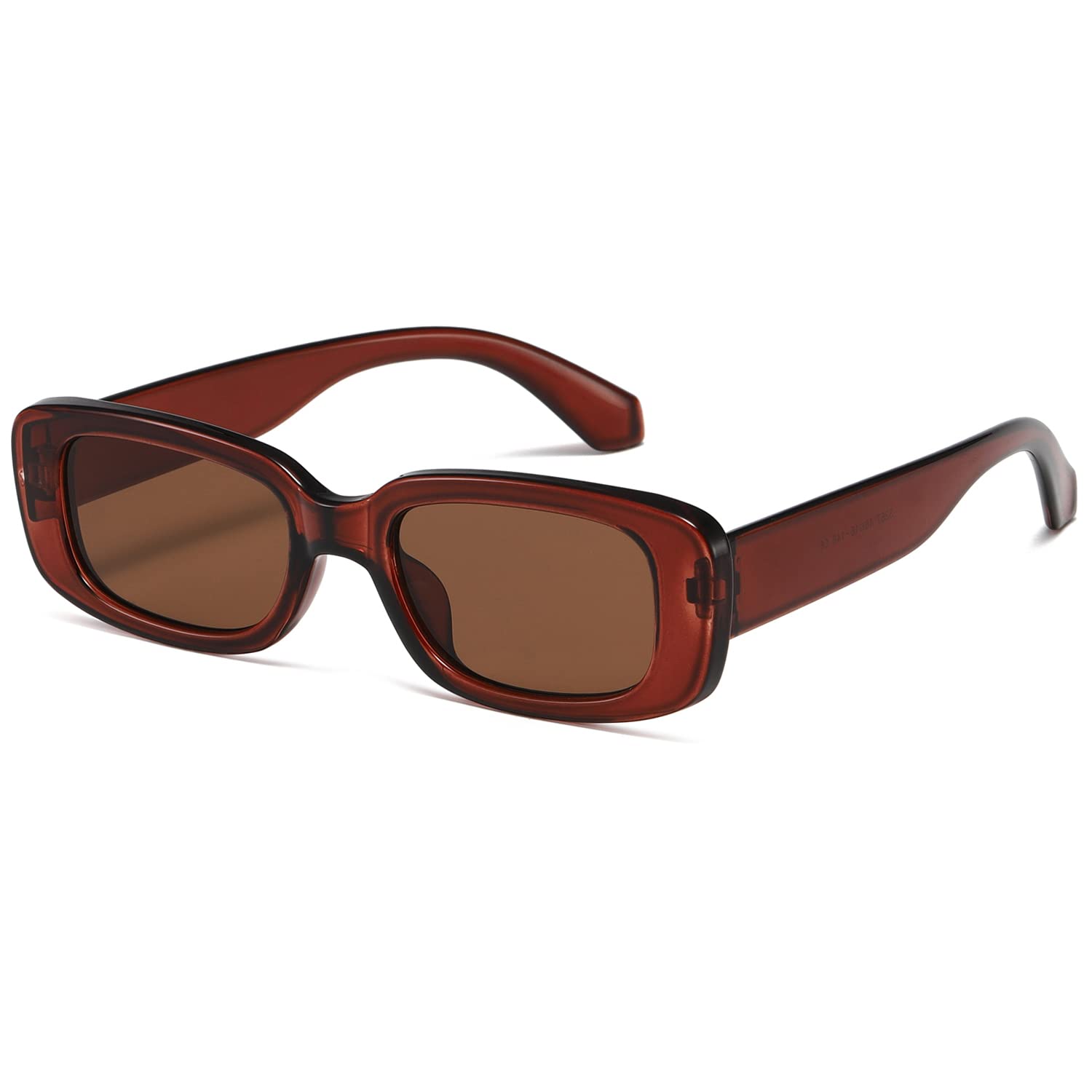 kimorn Rectangle Sunglasses for Women Men Trendy Retro Fashion Glasses 90’s Vint