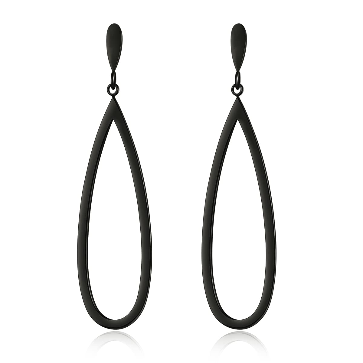 MUYAN Geometric Dangle Earrings for Women Trendy Stainless Steel Jewelry