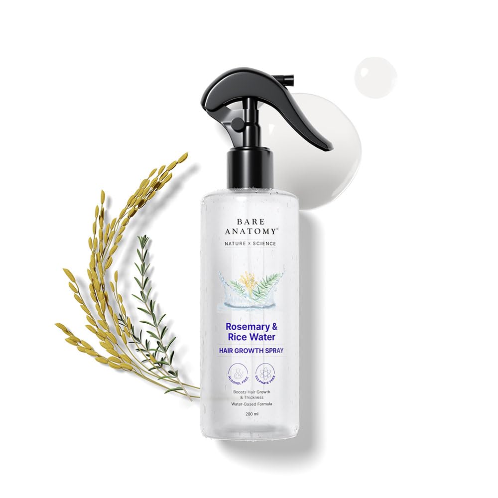 Bare Anatomy Nature x Science Rosemary Water Spray for Hair Growth & Hair Thickn