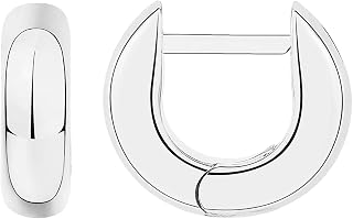 PAVOI 14K Gold Plated Chunky Huggies Earrings for Women - 925 Sterling Silver Posts Small Gold Huggie Hoop Earrings - Ultra Thick Hoops Trendy Jewelry