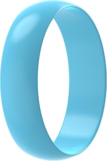 Silicone Wedding Ring for Women, Rubber Engagement Ring, Width 0.5cm, Thickness 0.3cm