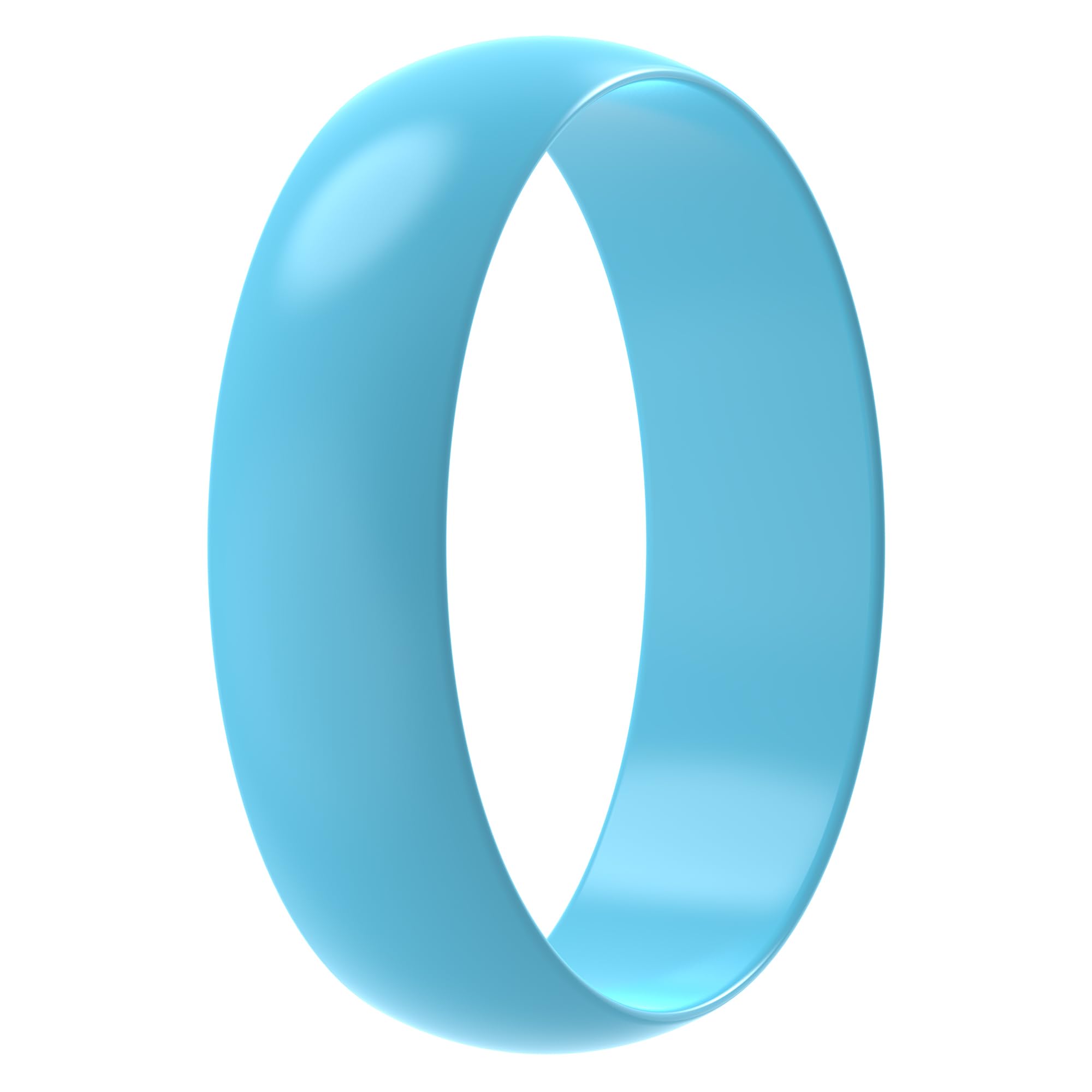 Silicone Wedding Ring for Women, Rubber Engagement Ring, Width 0.5cm, Thickness 