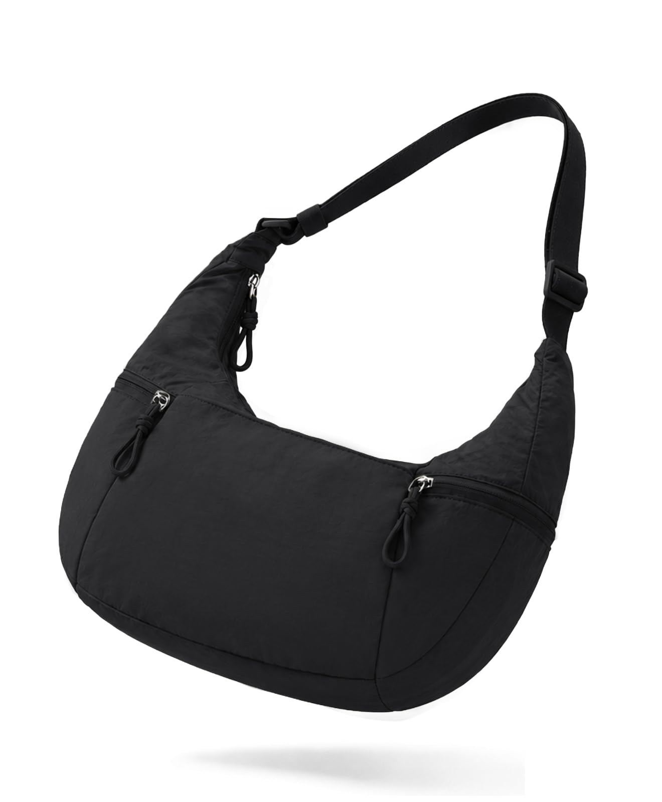 VASCHY Crossbody Crescent Bag for Women, Casual Lightweight Nylon Large Slouchy 