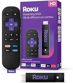 Roku® Streaming Stick™ 2025 - HD Roku Streaming Device for TV with Voice Remote - Free & Live TV