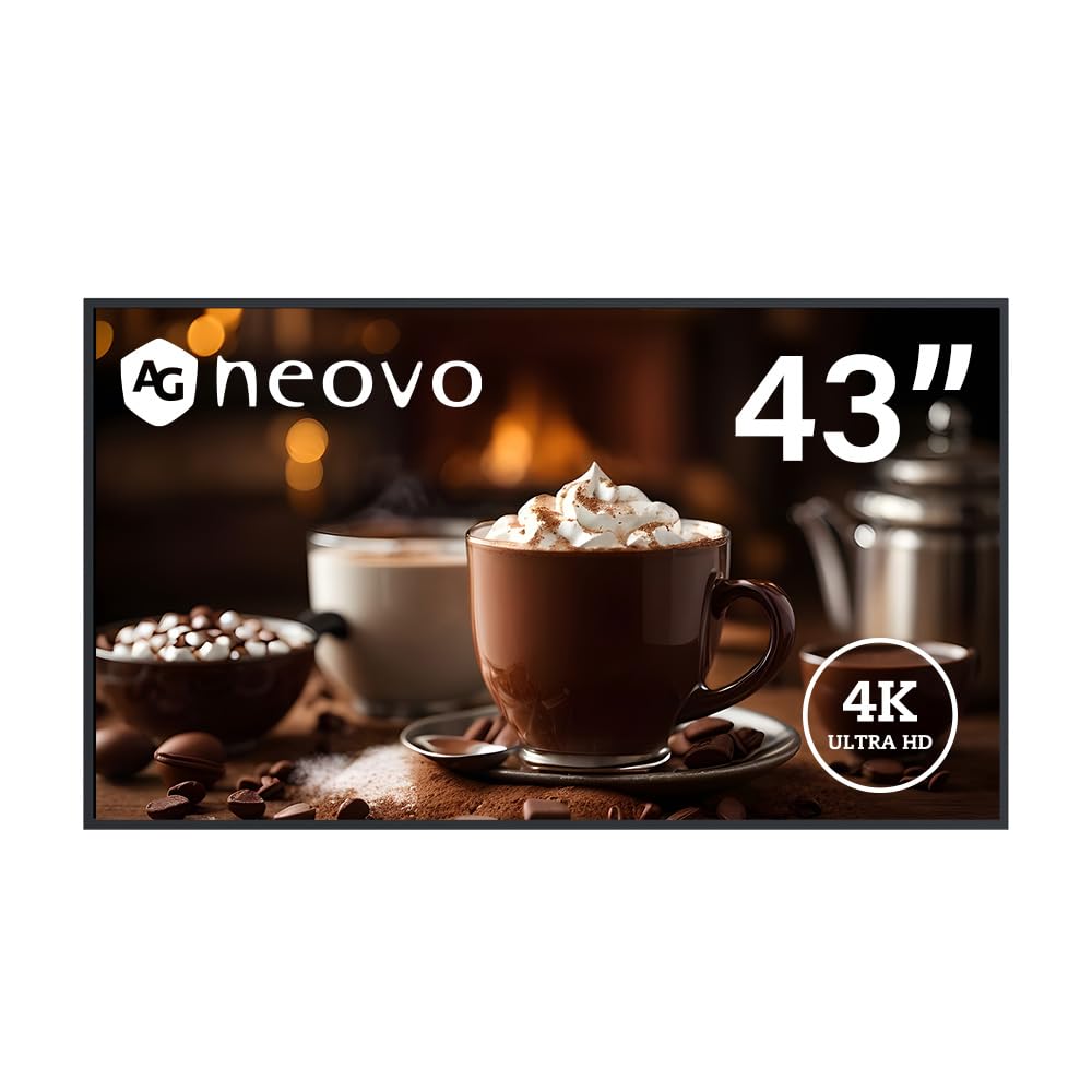 AG Neovo DS4351U 43 Inch 4K Commercial Digital Signage Display | 500-nit, 24/7 U